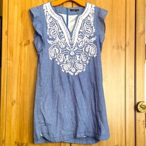 THML Lined Denim Blue Dress M GUC